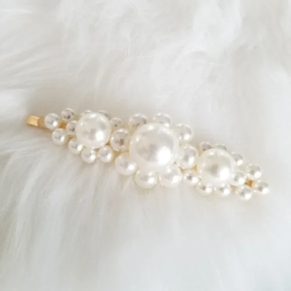 HAIR PIN FAUX PEARLS - Picture 3 of 4